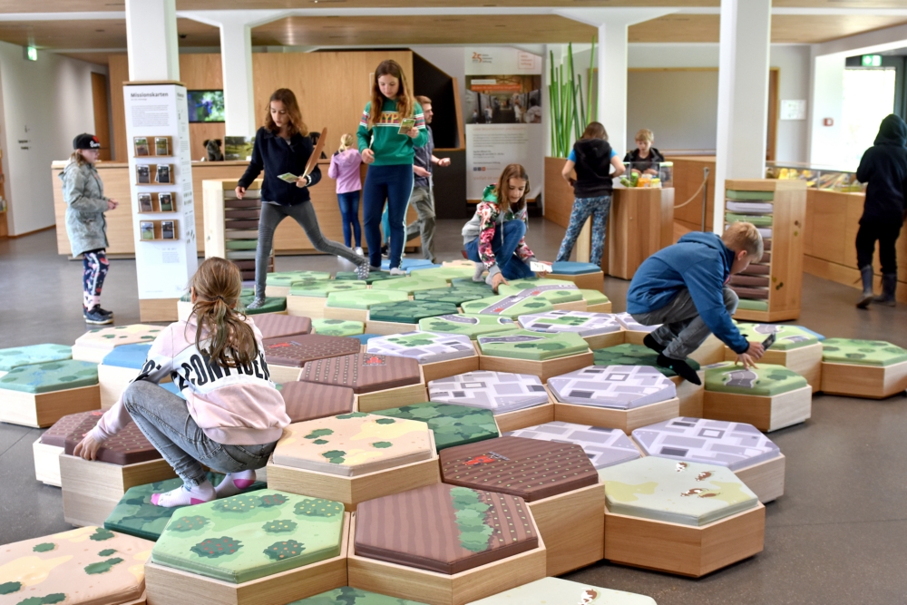 Während des Biodiversitäts-Camps im Natur-Erlebniszentrum Gut Herbigshagen lernen die Schülerinnen und Schüler spielerisch die Zusammenhänge in der Natur kennen (© Iris Blank)