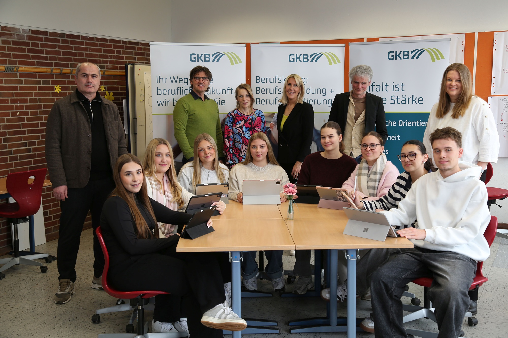 Gruppenbild der Technik-AG des Georg-Kerschensteiner-Berufskollegs