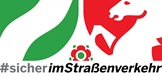 Logo mit dem Text "Sicher im Straßenverkehr"