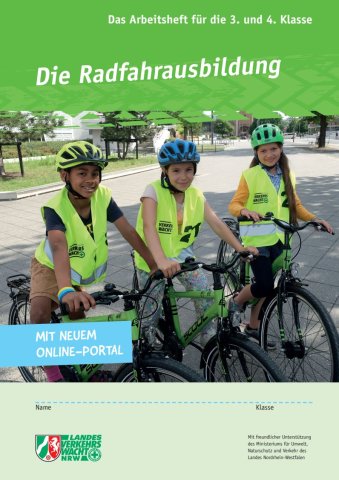 Titelblatt des Arbeitsheftes "Die Radfahrausbildung"
