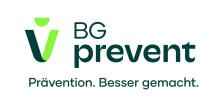 Logo mit dem Schriftzug "BG prevent - Prävention. Besser gemacht."
