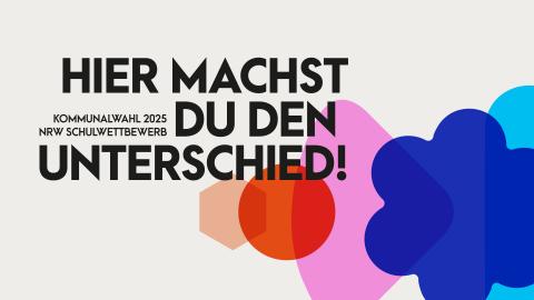 Der Wettbewerb zur Kommunalwahl 2025 steht unter dem Motto "Hier machst du den Unterschied!".