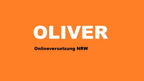 Schriftzug "OLIVER - Onlineversetzung NRW"