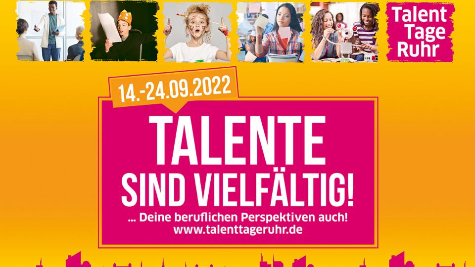 Plakat der TalentTage Ruhr 2022 Plakat der TalentTage Ruhr 2022