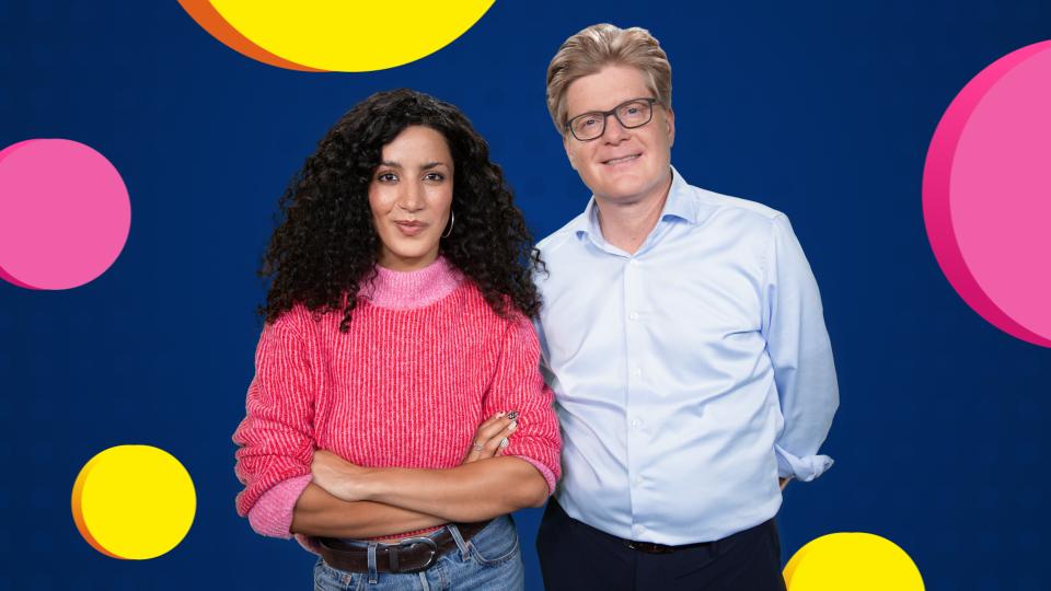 Paten des ARD-Jugendmedientags 2025 sind Paten sind diesmal Moderatorin Tessniem Kadiri und Stand-Up-Comedian Herr Schröder. Paten des ARD-Jugendmedientags 2025 sind Paten sind diesmal Moderatorin Tessniem Kadiri und Stand-Up-Comedian Herr Schröder.