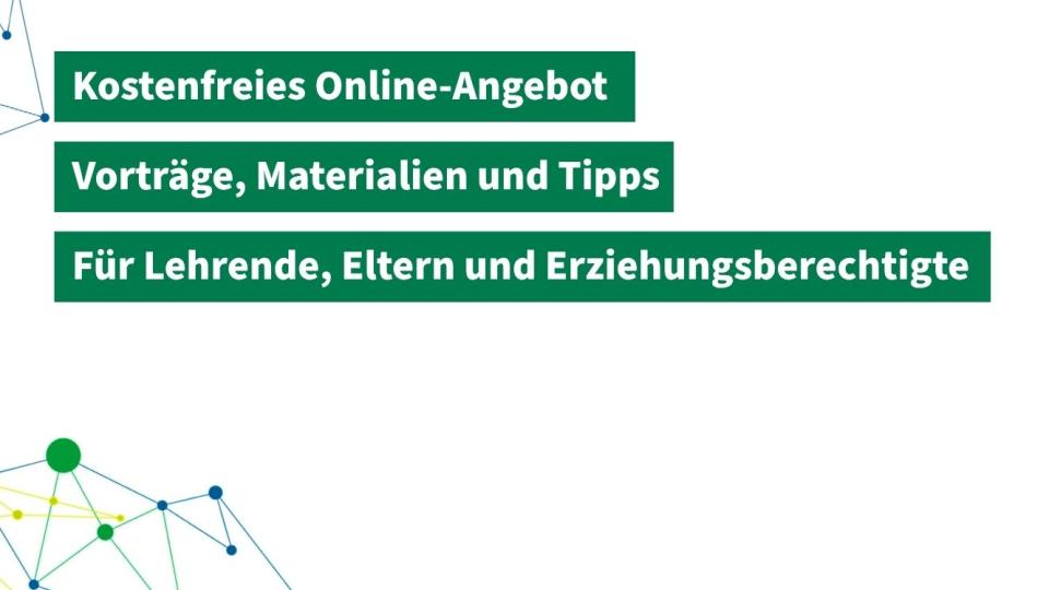 Plakat zu den kostenfreien Online-Angeboten 2026/27 im Rahmen der Initiative #KiN - Kompetent im Netz.