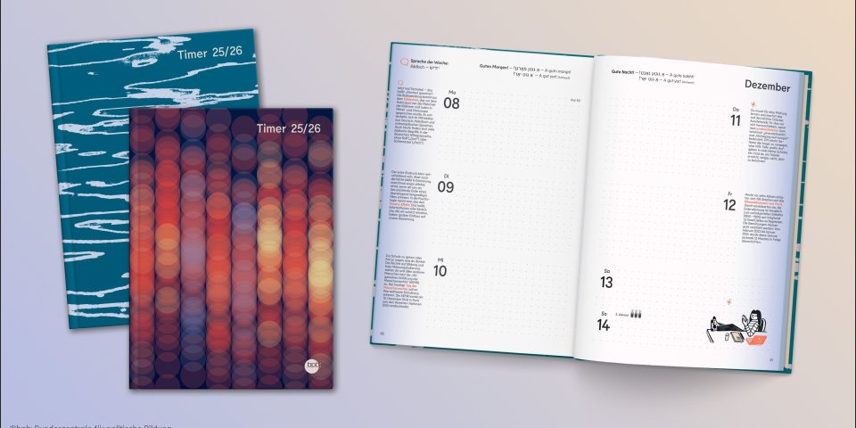 Den BpB-Timer gibt es als Soft- und Hardcover.