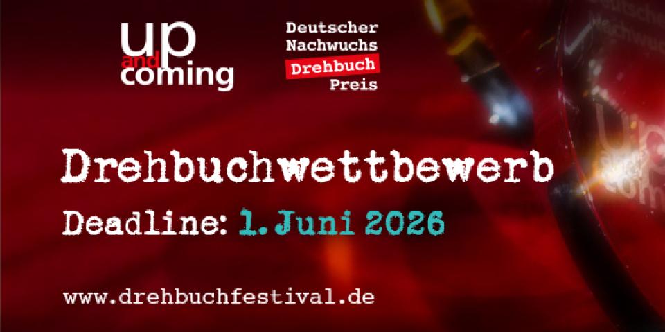Plakat zum Drehbuchwettbewerb 2026