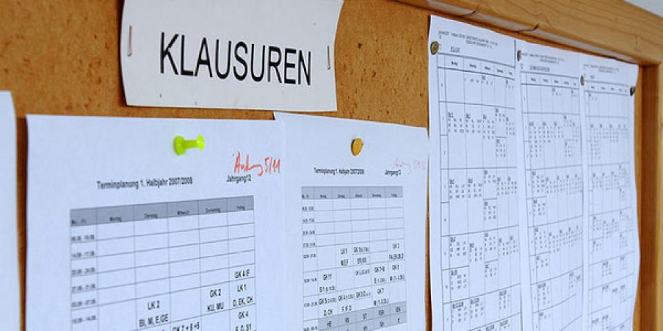 Abitur_Aushang_Klausuren