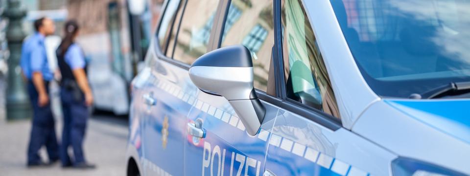 Polizeiwagen Seitenansicht 