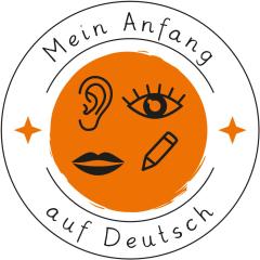 Logo mit dem Schriftzug "Mein Anfang auf Deutsch"