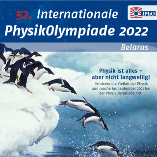 Plakat der Internationalen PhysikOlympiade 2021/2022