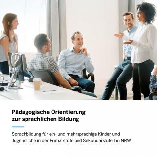 Titelseite der Publikation "Pädagogische Orientierung zur sprachlichen Bildung"