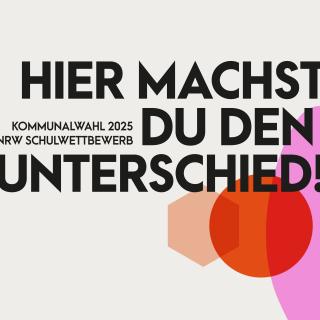 Der Wettbewerb zur Kommunalwahl 2025 steht unter dem Motto "Hier machst du den Unterschied!".