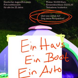 Der aktuelle Deutsche Jugendfotopreis steht unter dem Motto "Ein Haus. Ein Boot. Ein Auto. Und was siehst du? Zeig uns deine Perspektive!"