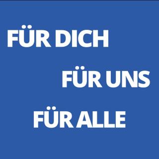 Standbild aus dem Film Ehrenamt: Eingeblendete Schrift: "Für Dich, für uns, für alle"