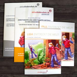Nahaufnahme von Präventions-Lehrmaterial gegen Missbrauch und Gewalt 