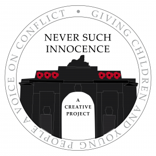 Logo des Schülerwettbewerbs "Never such Innocence"